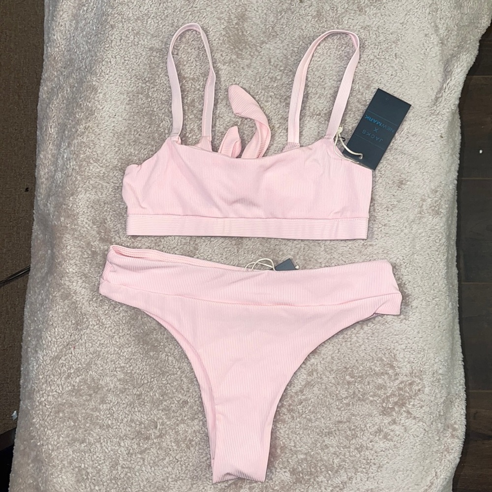 Jacks x Newmark light pink sexy bikini size small new, two piece